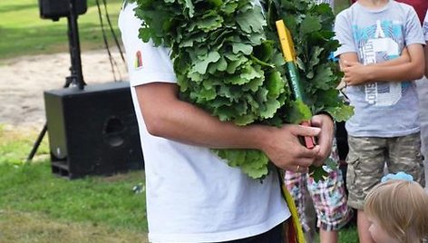 Lietuvos U20 krepšinio rinktinės trenerio Kazio Maskvyčio sutiktuvės Darbėnuose