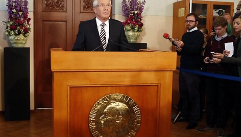 Nobelio taikos komiteto vadovas Thorbjornas Jaglandas
