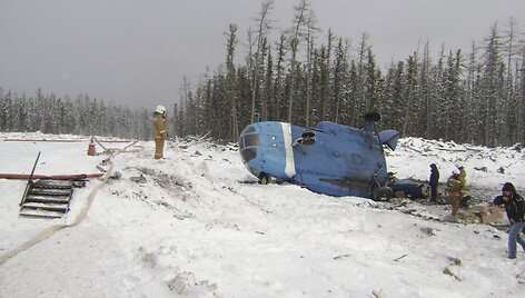 Nukritęs MI-8 sraigtasparnis