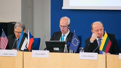 Makras Zingeris, Goranas Lindblatas ir Andrius Kubilius