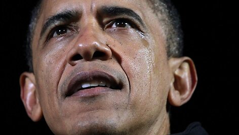 Verkiantis JAV prezidentas Barackas Obama