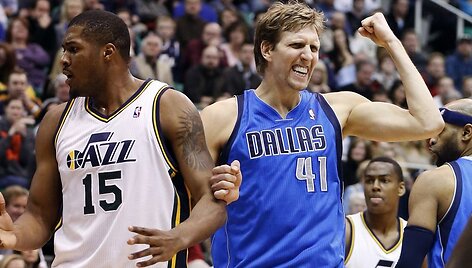 Derrickas Favorsas ir Dirkas Nowitzki