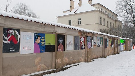 Studentų akcijos akimirka