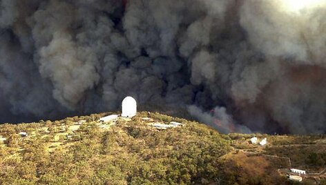 Mi&scaron;kų gaisras &scaron;alia Siding Spring observatorijos