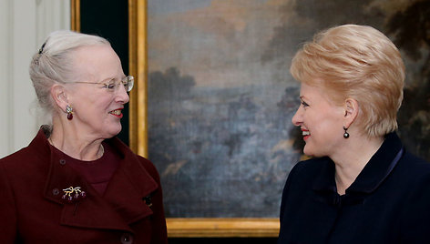 Dalia Grybauskaitė ir Danijos karalienė Margrethe II