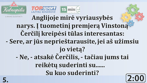 Pirmasis klausimas