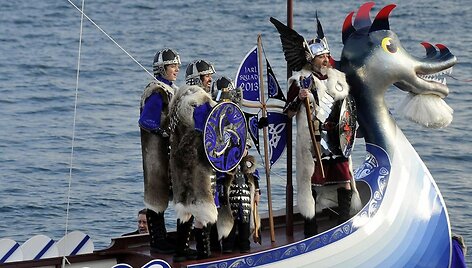 Vikingų festivalio akimirka