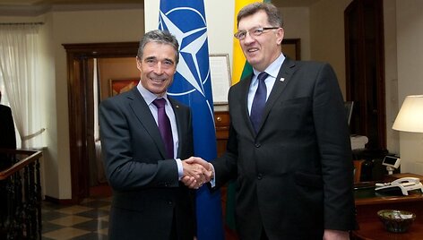 Andersas Foghas Rasmussenas ir Algirdas Butkevičius 