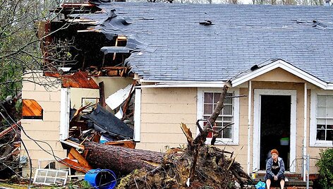 Tornado padariniai Misisipėje