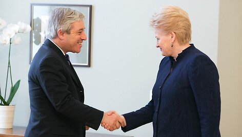 Johnas Bercow ir Dalia Grybauskaitė
