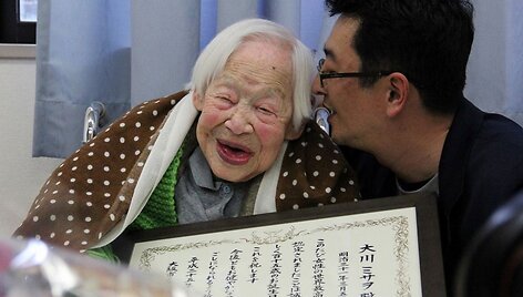 Seniausia pasaulio moteris Misao Okawa