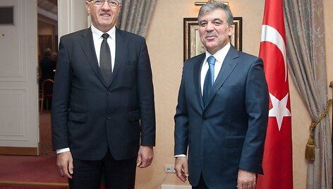 Ministras pirmininkas Algirdas Butkevičius ir Turkijos prezidentas Abdullah Gulas