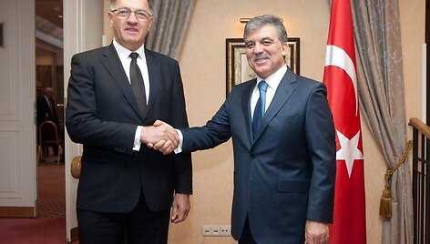 Ministras pirmininkas Algirdas Butkevičius ir Turkijos prezidentas Abdullah Gulas