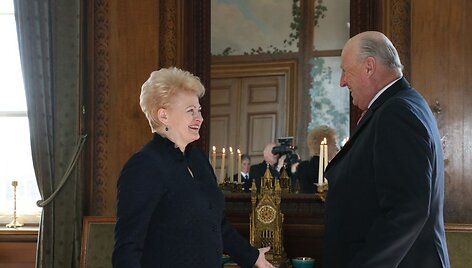 Dalia Grybauskaitė ir Norvegijos karalius Haraldas V