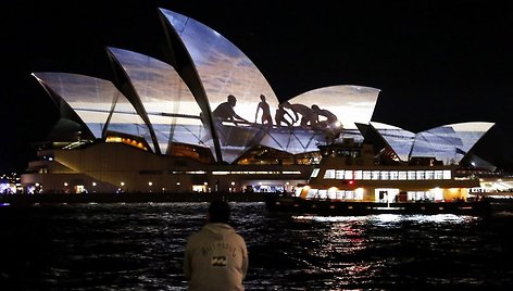 Vaizdo projekcija ant Sidnėjaus operos teatro