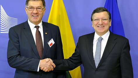 Algridas Butkevičius ir Jose Manuelis Barroso