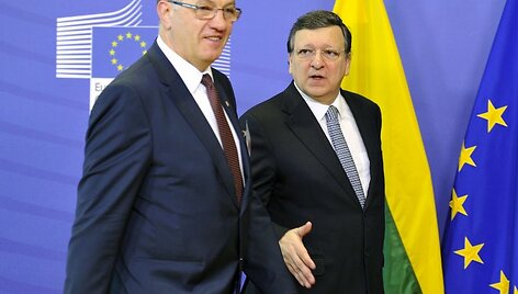 Algirdas Butkevičius ir Jose Manuelis Barroso