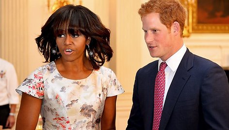 Michelle Obama ir princas Harry