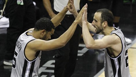 Cory Josephas ir Manu Ginobili