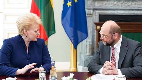 Dalia Grybauskaitė ir Martinas Schulzas