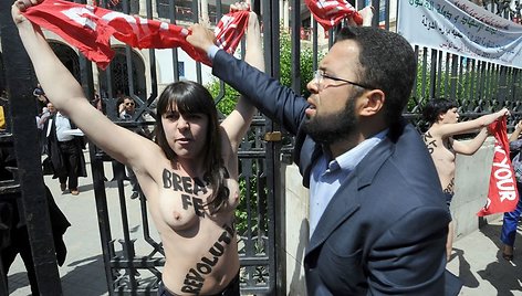 „Femen“ aktyvisčių protestas Tunise