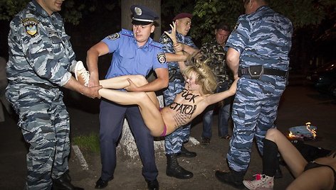 Nešama sulaikyta „Femen“ aktyvistė