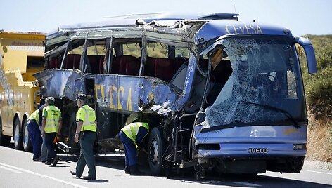 Autobuso avarija Ispanijoje
