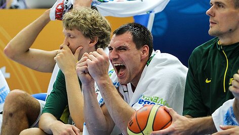 Mindaugas Kuzminskas, Jonas Mačiulis ir Robertas Javtokas
