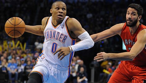 Russellas Westbrookas ir Greivis Vasquezas
