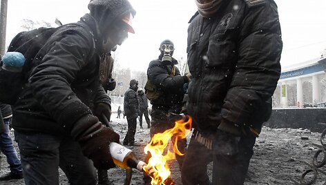 Protestuotojai Kijeve