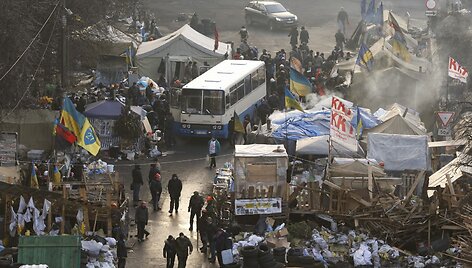 Protestuotojų stovykla Kijeve