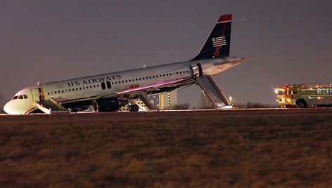 „Airbus 320“ lėktuvas Filadelfijos oro uoste