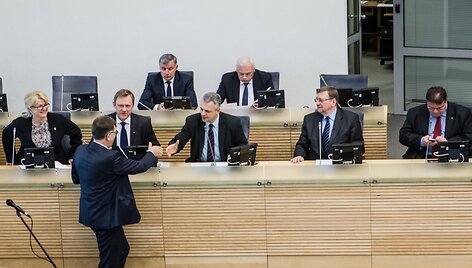 Premjeras Algirdas Butkevičius pristatė Vyriausybės metinę ataskaitą.