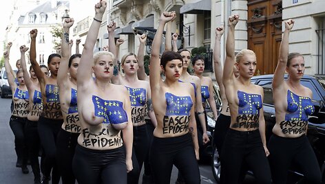 &bdquo;Femen&ldquo; aktyvistės Prancūzijoje