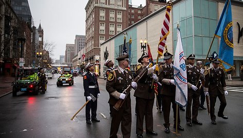 Bostono maratono pražūtingų sprogdinimų metinių minėjimas