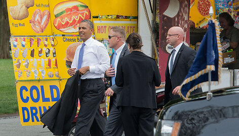 JAV prezidentas Barackas Obama Va&scaron;ingtone 