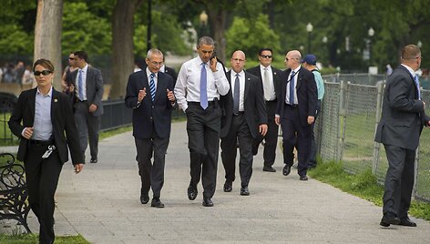 JAV prezidentas Barackas Obama Va&scaron;ingtone 