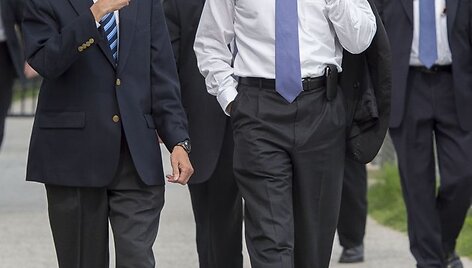 JAV prezidentas Barackas Obama Va&scaron;ingtone 