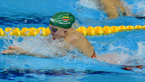 Rūta Meilutytė 100 m krūtine rungties pusfinalyje
