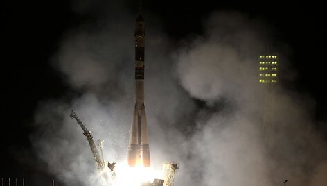 &bdquo;Sojuz FG&ldquo; raketos pakilimas 