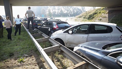 Masinė automobilių avarija Nyderlanduose
