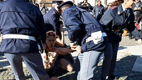 &bdquo;Femen&ldquo; protestas Vatikane