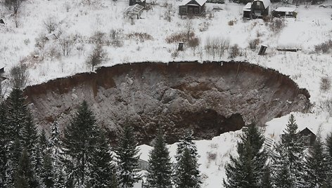 Didžiulė smegduobė Solikamske 