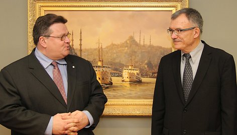 Linas Linkevičius ir Petras Vaitiekūnas