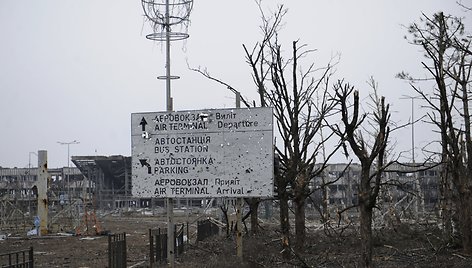 Sunaikintas Donecko oro uostas 