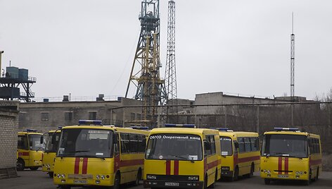 Ukrainos anglių kasyklą sudrebino sprogimas