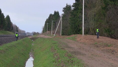 Lietuvos policijos mokyklos kursantų mokymai prie geležinkelio