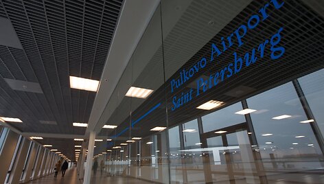 Pulkovo oro uosto terminalas Sankt Peterburge