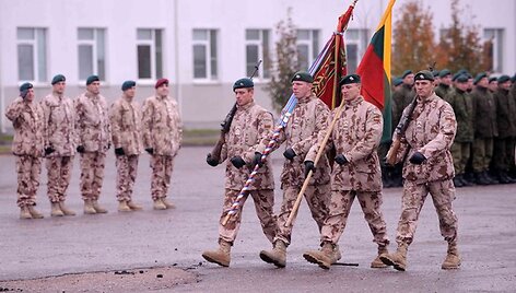 Rukloje i&scaron;lydėta Lietuvos karių pamaina į Afganistaną