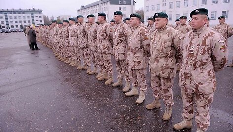Rukloje i&scaron;lydėta Lietuvos karių pamaina į Afganistaną